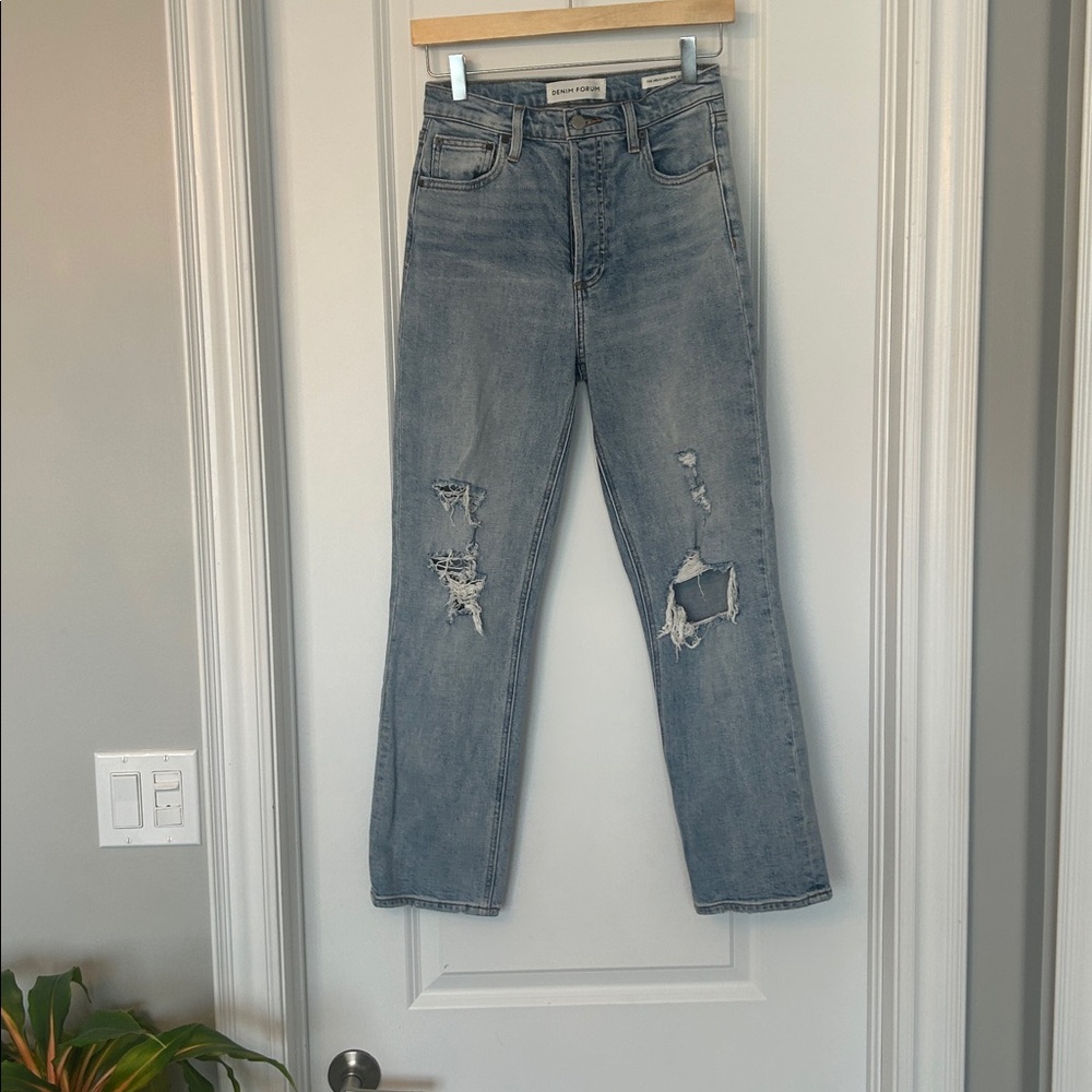 Denim Forum Women's Boot Cut Jeans - Light Blue